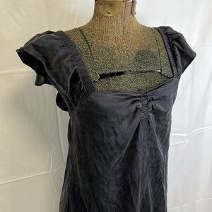 90’s NU COLLECTIVE BLACK  SILK MINI DRESS SMALL